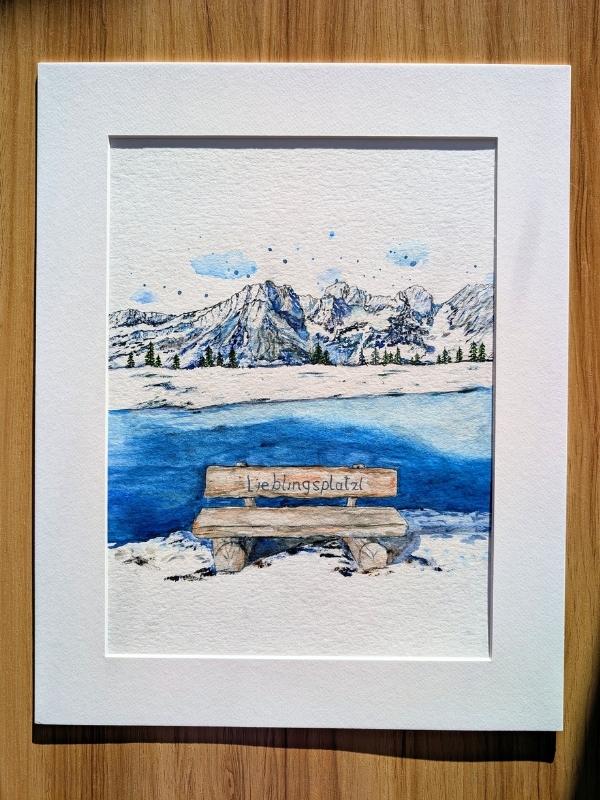 Astbergsee - Bergaquarell – Bild 2