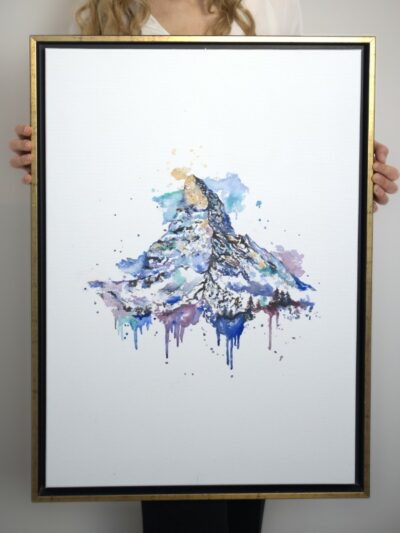 Das Matterhorn - Bergaquarell