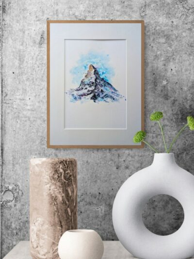 Das Matterhorn - Acrylgemälde