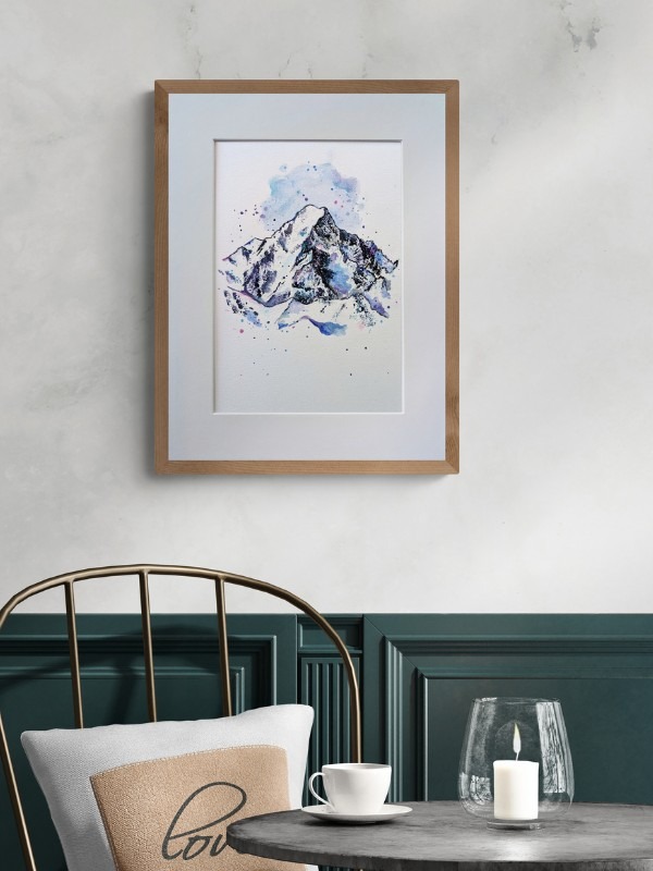 Der Mont Blanc - Acrylgemälde – Bild 4