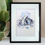 Der Mont Blanc - Acrylgemälde