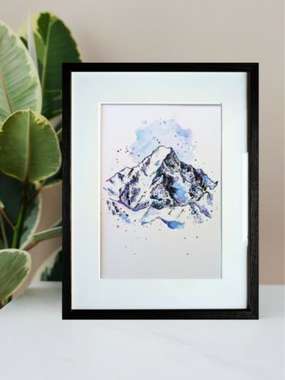 Der Mont Blanc - Acrylgemälde