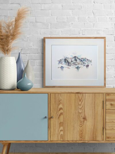 Die Zugspitze (vom Eibsee aus gesehen)