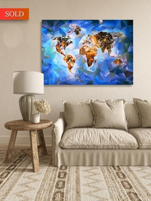 Around the world – Weltkarte – Cyrielle Recoura Art Around the world - Weltkarte - Cyrielle Recoura Art