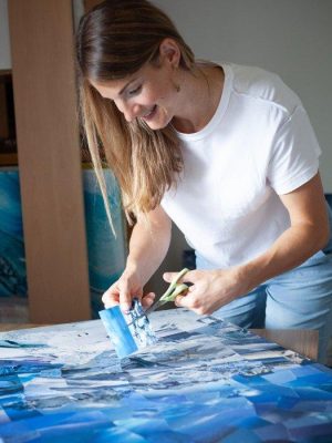 Auftragsarbeiten - Berge Kunst - Cyrielle Recoura Art