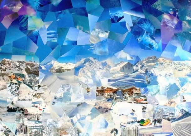 Die Berge rufen - Bergkunst - Cyrielle Recoura Art