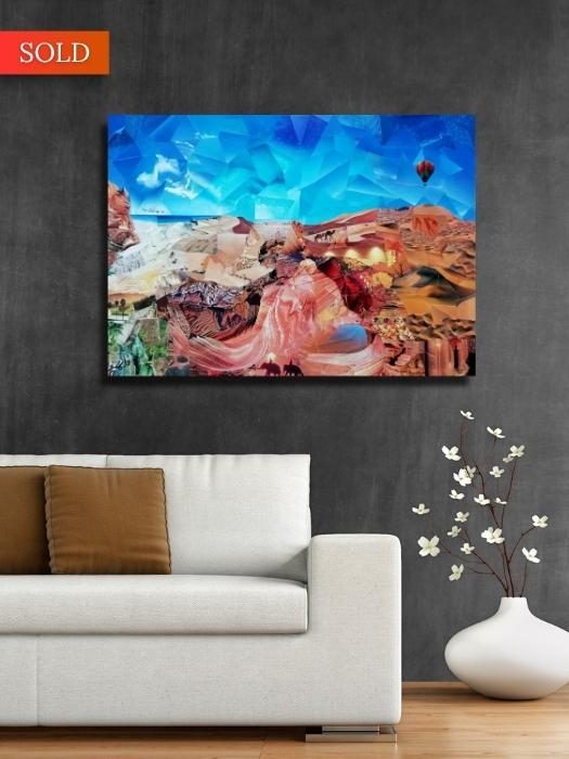 Doha – the desert never sleeps – sold – Cyrielle Recoura Art Doha - the desert never sleeps - sold - Cyrielle Recoura Art