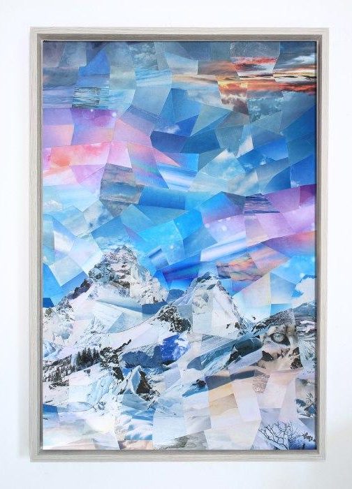 Morgenstund - im Rahmen - Bergkunst - Cyrielle Recoura Art