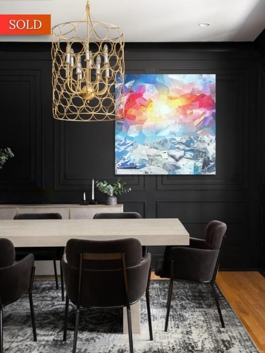 Sonnenuntergang über die Alpen II – sold Berge Kunst – Cyrielle Recoura Art Sonnenuntergang über die Alpen II - sold Berge Kunst - Cyrielle Recoura Art
