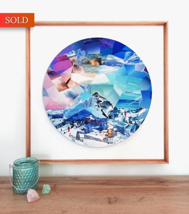 Sunset Lovers - Berge kunst - Cyrielle Recoura Art