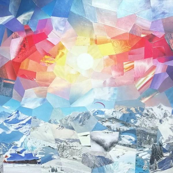 Sunset over the Alps - Bergkunst - Cyrielle Recoura Art
