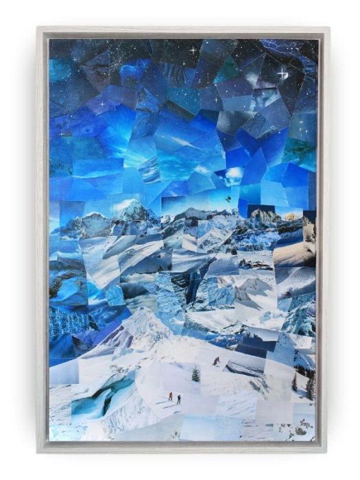 Unter der Sternen - im Rahmen white BG - Cyrielle Recoura Art